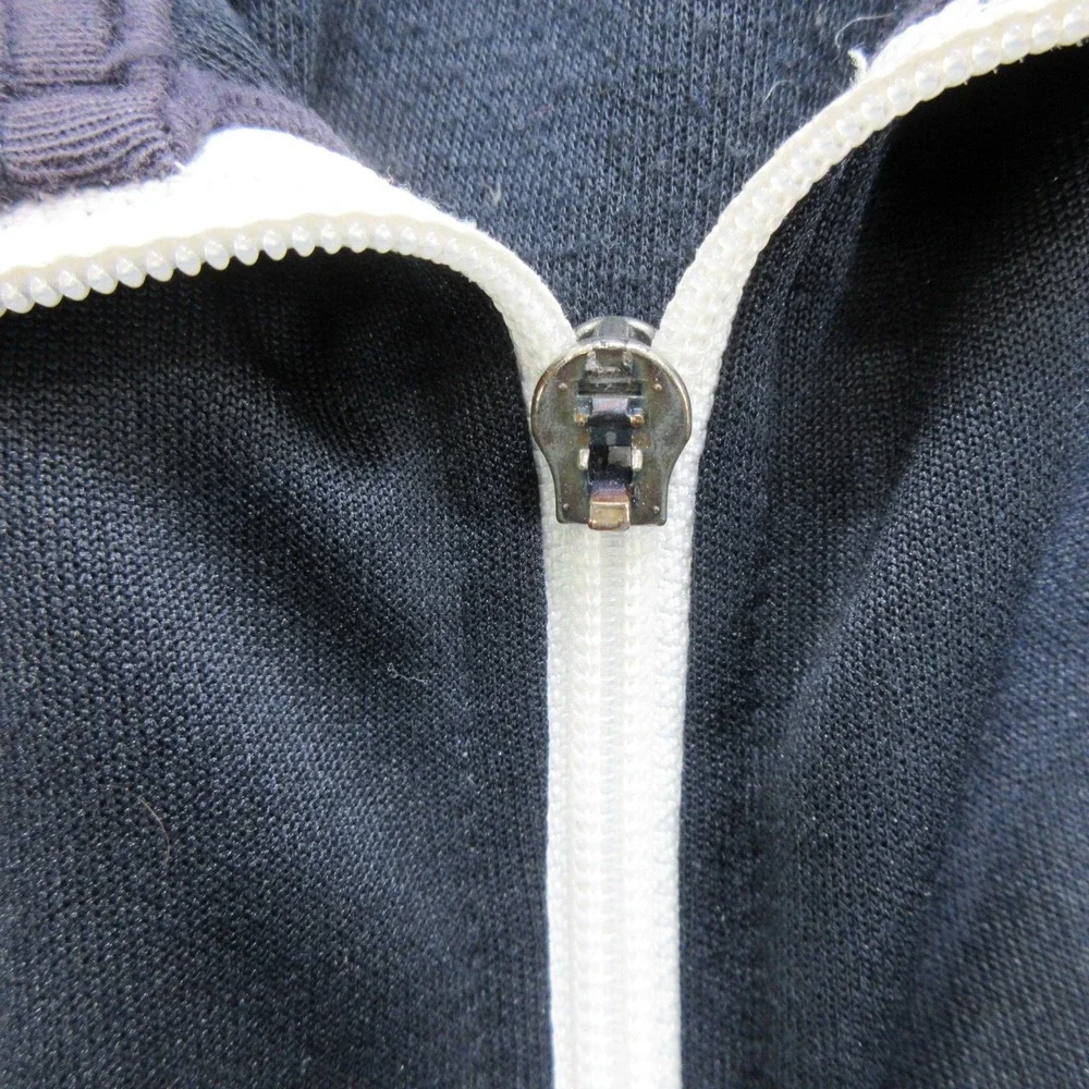 Ben Sherman Jacket Size XL Bomber Track Full Zip Striped Black Ribbed